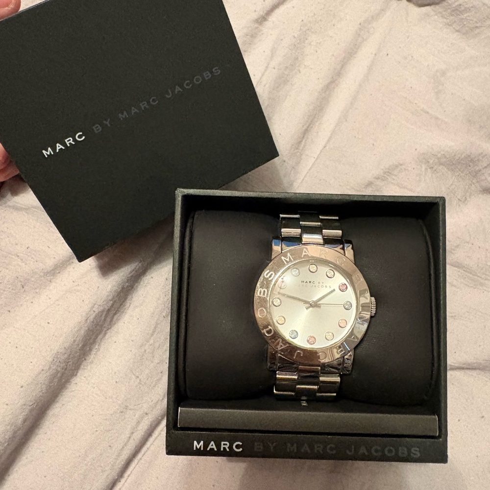 Marc by Marc Jacobs Silver and White Watch